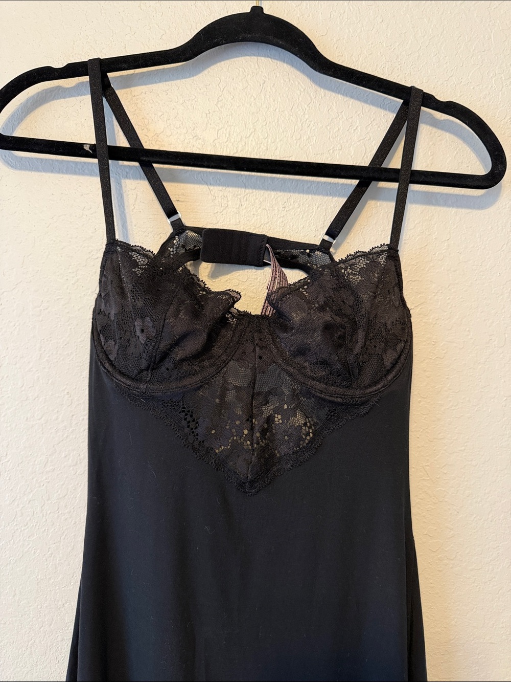 Victoria's Secret Black Lace-Trim Chemise - Picture 3 of 6